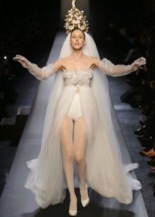 Jean Paul Gaultier 쇼트의 웨딩 드레스