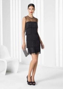 Rosa Clara fringed evening dress