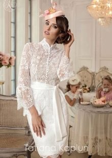 Short wedding dress from Tatiana Kaplun from the collection Lady of quality lace