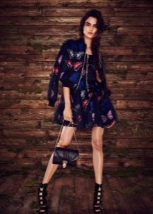 Colored dress with jacket