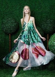 Colored bag dress