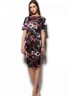 Colored jersey dress