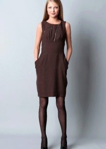 Tights for a brown dress