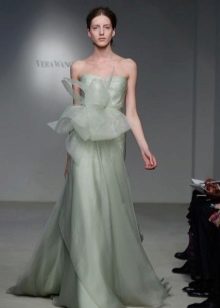 Green organza dress