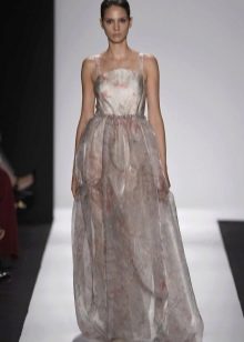 Organza dress with straps