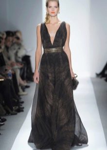 Black organza dress