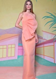Peach pink dress