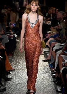 Orange disco dress