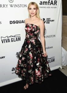Sharon Stone in a floral dress