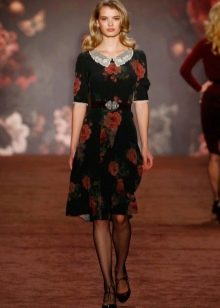 Black floral dress