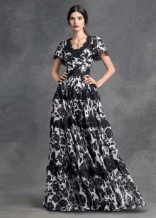 Floral φόρεμα σε γραμμή Α