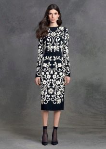 Floral print midi dress