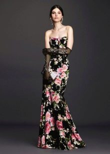 Mermaid Floral Halter Dress