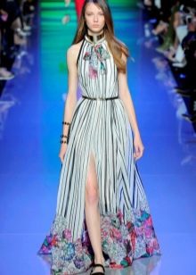 Floral striped dress