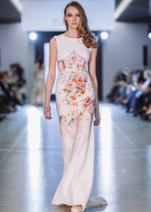 Robe longue à imprimé fleuri
