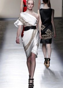 Greek style dress with sleeves