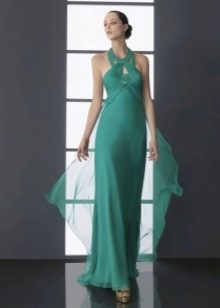 Dress in the Greek style with a strap at the neck