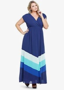 Beautiful long a-line dress for full