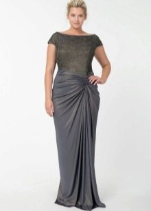 Long dress for fat visually improving the figure