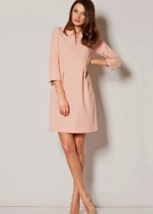 Casual Pink Sleeve Dress