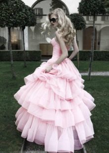 Pink fluffy dress