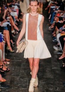 neckline track dress