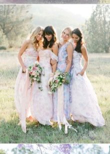 Floral Bridesmaid Dresses - 3 Choices