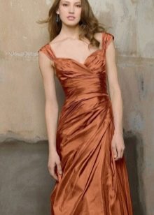 Terracotta dress for girls with fair skin