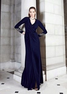 Blue closed dress