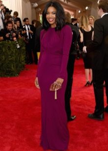 Purple dress closed
