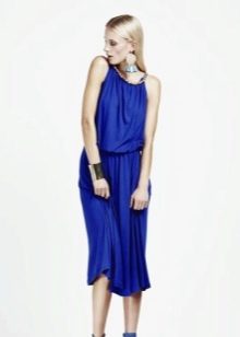 Blue dress loose