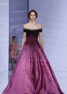 Purple puffy dress