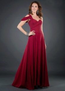 Cherry dress with silver embellishments