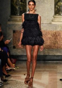 A-line dress with fringes