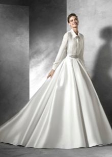 Wedding dress shirt puffy