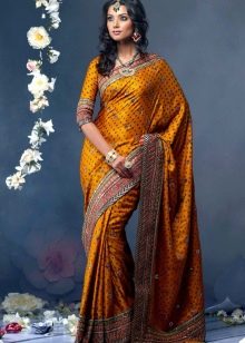 Sari dress yellow