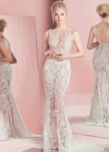 Guipure dress translucent