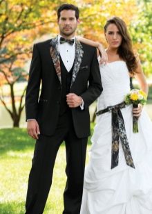 Camouflage wedding dress