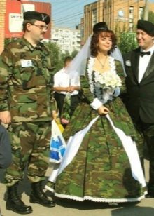 Camouflage wedding dress