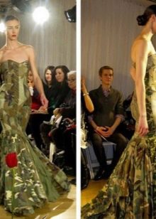 Camouflage wedding dress
