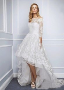 Lace dress with a train from Blumarin