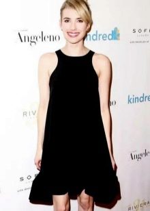 Black A-Line Dress with Halter Neck