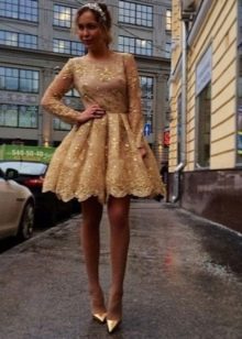 Beige baby dollar dress