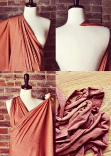 Modeling an empire dress for pregnant women
