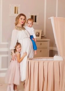White dress for a photo shoot