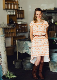 Asymmetric Folk Style Staple Dress