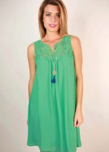 Oversized viscose dress