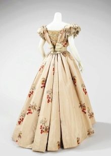 Vintage beige dress with corset