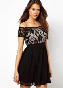 Raglan sleeve dress with angelica neckline