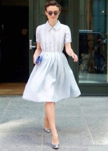 Small bag and glasses for a dress with a half-sun skirt